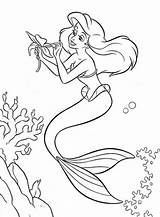Coloring Disney Pages Ariel Princess Mermaid Dress Flower Colouring Kids Tattoo Princesses Printable Frozen Holding Popular Tattooviral Library Clipart Description sketch template