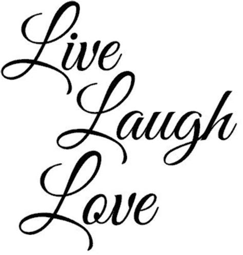 Live Laugh Love Vinyl Decal Live Laugh Love Living Room Etsy