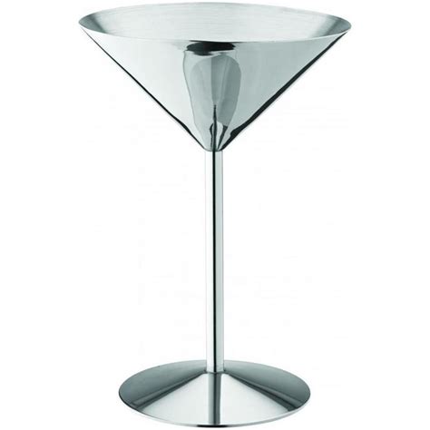 Martini Glass Stainless Steel 24cl 8 5oz Avica Uk Ltd