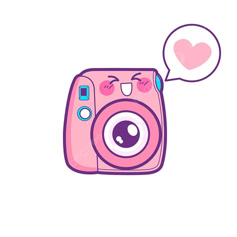 cute camera sticker emoticon cute camera cartoon png  vector  transparent background
