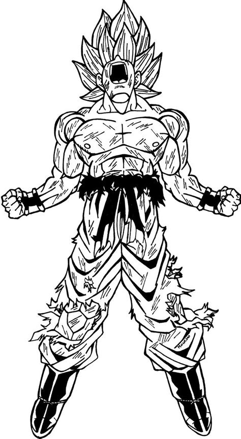 goku super saiyan coloring pages coloring home