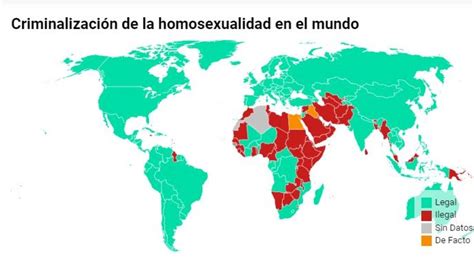 El Mapa De La Criminalización De La Homosexualidad En El Mundo Los