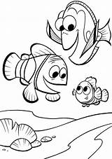 Nemo Coloring Friends Pages Finding Disney Print sketch template