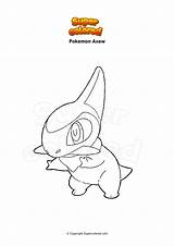 Pokemon Axew Disegno Colorare Supercolored Coloriage Calore Rotom Zorua sketch template