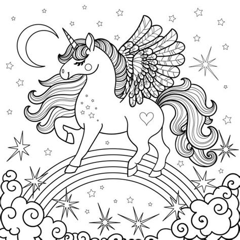 unicorn coloring pages   printable  verbnow vlr