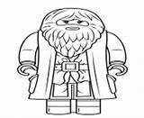 Coloring Pages Potter Harry Lego Minifigure Rubeus Hagrid Printable Color Info sketch template