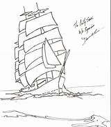Ship Drawing Clipper Uss Constitution Getdrawings Sail sketch template