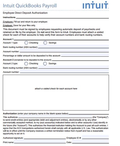 direct deposit form templates formats examples  word excel