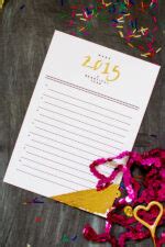 years resolution printable card lovely