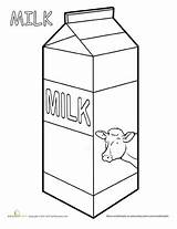 Kids Outline Printable Food Colouring Dairy Grocery sketch template