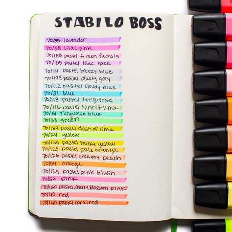 stablio boss original  highlighters jennys crayon collection