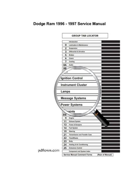 dodge ram   repair manual
