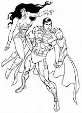 Superwoman Coloring Pages Getdrawings sketch template