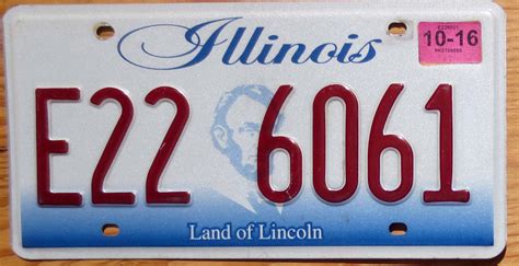 illinois vg automobile license plate store collectible license