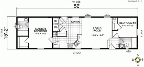 bedroom  bath double wide mobile home floor plans floorplansclick