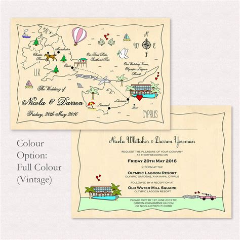 illustrated map party  wedding invitation  cute maps