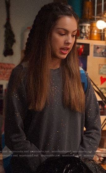 Wornontv Nini’s Splatter Print Sweatshirt On High School Musical The