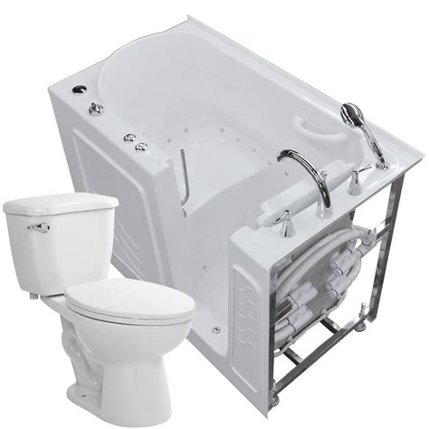 universal tubs   walk  air bath tub  white   gpf single flush toilet