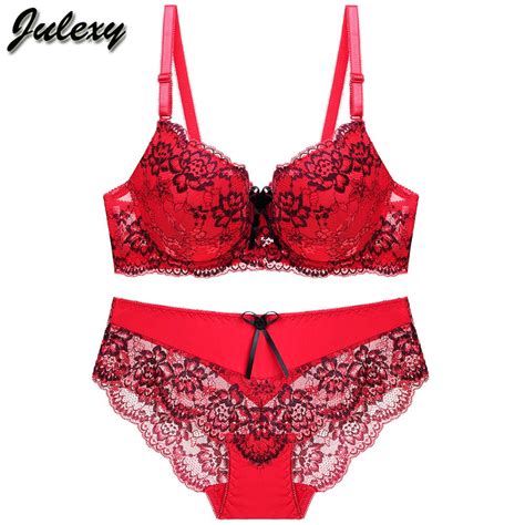 julexy bcd cup sexy thong lace push up bra set lingerie women underwear