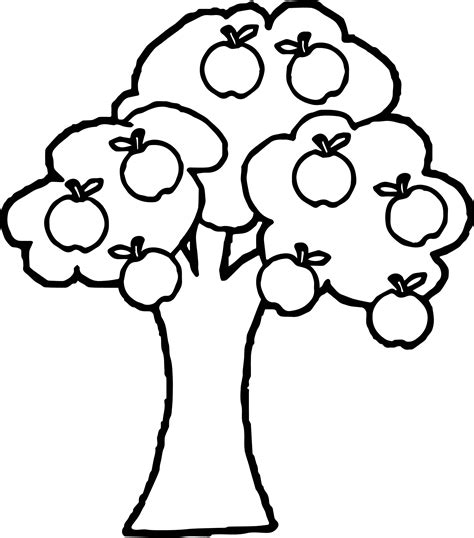 apple tree drawing    clipartmag