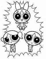 Powerpuff Coloring Girls Book Pages Part sketch template