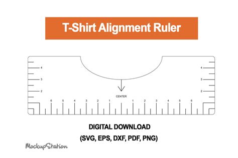 shirt alignment tool template