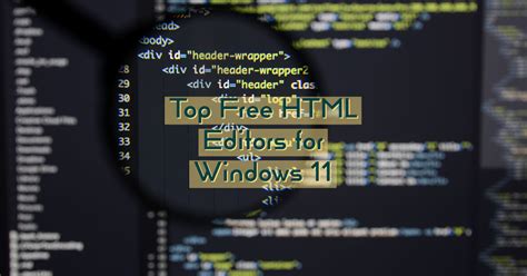 list   top  html editors  windows