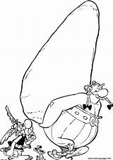 Asterix Obelix Coloring Cartoon Pages Printable Obelisk Carry Stone Big Kids Color Sheets Print Character Von Menhir Ausmalen Characters Popular sketch template