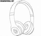 Headphones Beats Draw Dre Ear Wiring Diagram Step Dr Drawingforall Last Connects Arc Curved Pads Proceed Lines Long Details Some sketch template