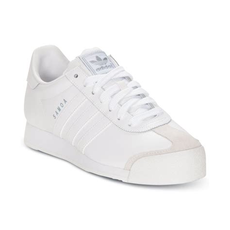 adidas originals mens originals samoa sneakers  finish   white  men whitewhite