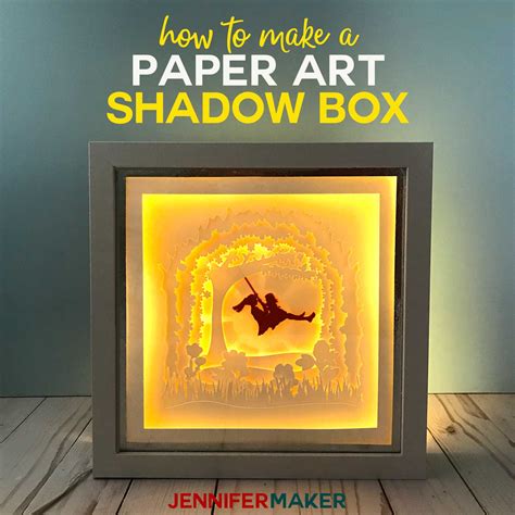 paper shadow box template  printable templates