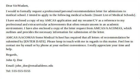 medical school recommendation letter templates   ms word
