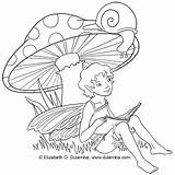 Fairy Digi Stamp Digital Freebie Little Reading Stamping Dulemba Snail Adorable Elizabeth Click Has sketch template