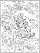 Coloring Pages Dog Book Printable Dogs Dazzling Puppy Cute Doverpublications Dover Publications Mandala Colouring Print Algebra Animal Adult Sarnat Marjorie sketch template