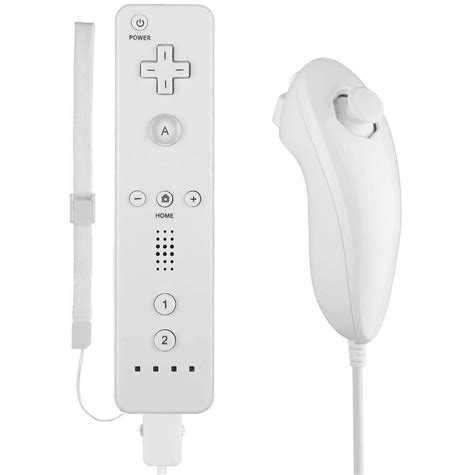 white remote wiimote nunchuck controller set combo  nintendo wii  wii  game console