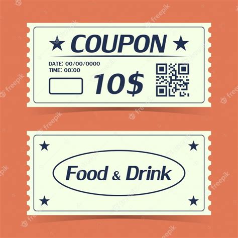 coupon ticket card element template  design premium vector