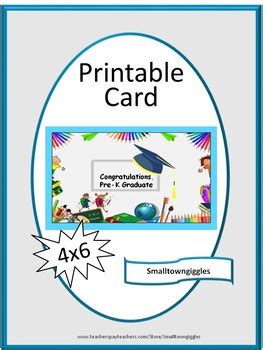pre  printable preschool graduation card instant digital