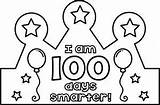 100 School Clipart Days Coloring Pages Crown Clip Library Cliparts sketch template