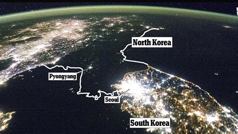 las imágenes satelitales que exponen el subdesarrollo de corea del