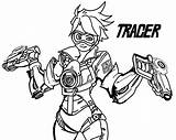 Overwatch Tracer sketch template