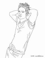 Coloring Pages Hellokids People Pattinson Robert Relax Famous sketch template