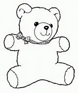 Teddy Bear Coloring Pages Kids Toddlers sketch template