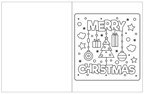 printable foldable coloring christmas cards images