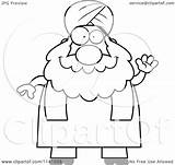 Muslim Man Sikh Cartoon Chubby Waving Coloring Clipart Drawing Thoman Cory Outlined Vector Getdrawings Muslims 2021 sketch template