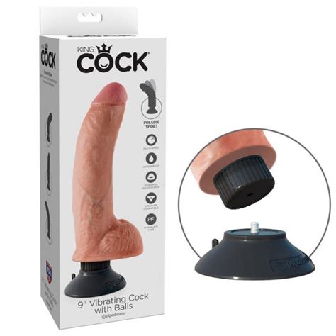 King Cock 9in Vibrating Cock W Balls Flesh On Literotica