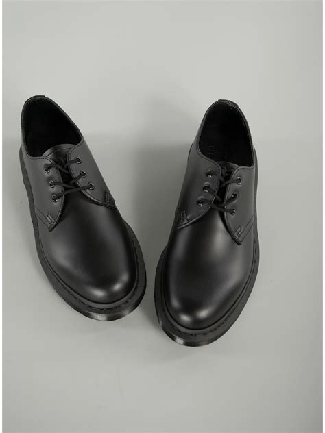 dr martens  mono smooth leather shoes black unisex