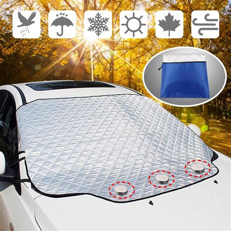 yanx thickened car windscreen frost cover waterproof windscreen sun protector large magnetic