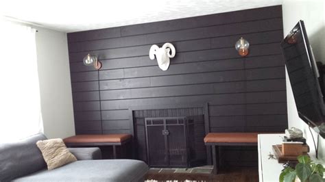 lillys home designs black shiplap fireplace wall