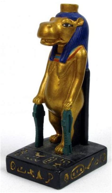 Egyptian Taweret Hippo Figurine Statue 6757