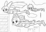 Powerpuff Coloring 색칠 Colorare 공부 Anime Ppgz 파워 퍼프걸 Coloringhome 출처 sketch template